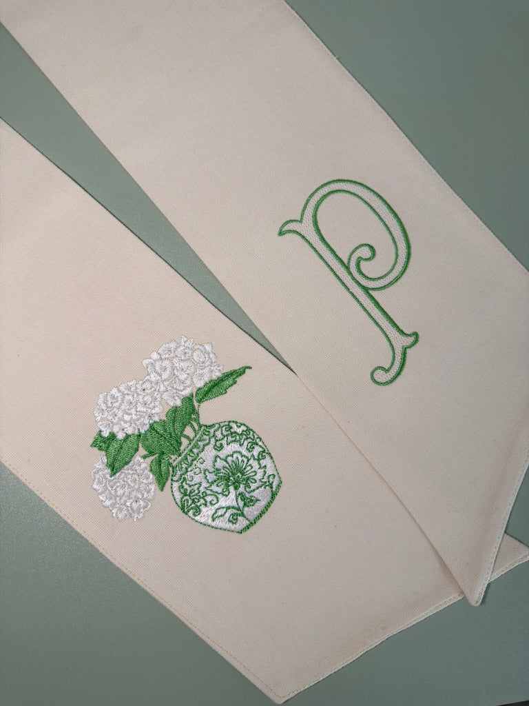 Hydrangea Vase Sash
